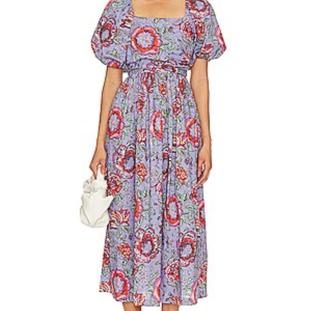 Cleobella Puff  Sleeve Midi Dress xl